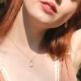 Sterling Silver Circle Pendant Necklace Minimalist Design