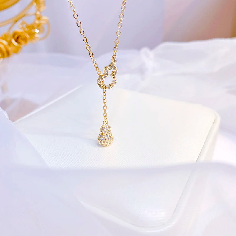 Gourd Necklaces Minimalist Hollow Out Glamour Sweet Accessories Jewelry