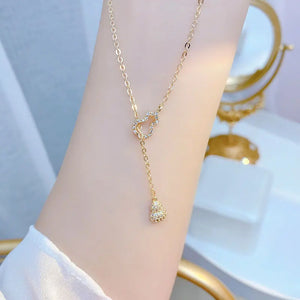Gourd Necklaces Minimalist Hollow Out Glamour Sweet Accessories Jewelry