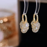 Zircon Tassels Earrings Charm 14K Plating for Lady Temperament