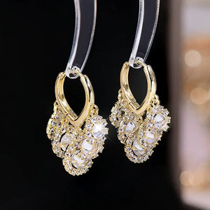 Zircon Tassels Earrings Charm 14K Plating for Lady Temperament