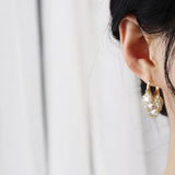 Zircon Tassels Earrings Charm 14K Plating for Lady Temperament