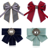 Crystal Rhinestone Bowknot Brooch for Girls