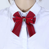 Crystal Rhinestone Bowknot Brooch for Girls