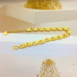 14K Flowers Bracelet Women's Chain Bracelets Delicate Hand Jewelry