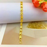 14K Flowers Bracelet Women's Chain Bracelets Delicate Hand Jewelry
