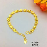 14K Flowers Bracelet Women's Chain Bracelets Delicate Hand Jewelry