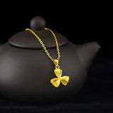 14K Women Necklace for Wedding Engagement Jewelry Bow Clavicle Necklace Chain