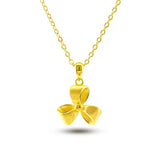 14K Women Necklace for Wedding Engagement Jewelry Bow Clavicle Necklace Chain
