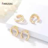 Women's Copper Plated Ear Clip Earrings