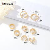 Women's Copper Plated Ear Clip Earrings