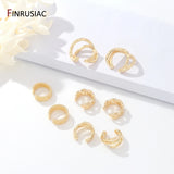 Women's Copper Plated Ear Clip Earrings