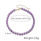 6mm Pearl Choker Necklaces For Women Wedding Jewelry Collar