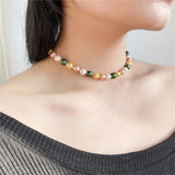 6mm Pearl Choker Necklaces For Women Wedding Jewelry Collar