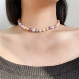 6mm Pearl Choker Necklaces For Women Wedding Jewelry Collar