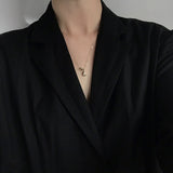 925 Silver Water Drop Necklace Teardrop Pendant Delicate Jewelry