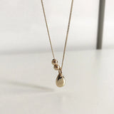 925 Silver Water Drop Necklace Teardrop Pendant Delicate Jewelry