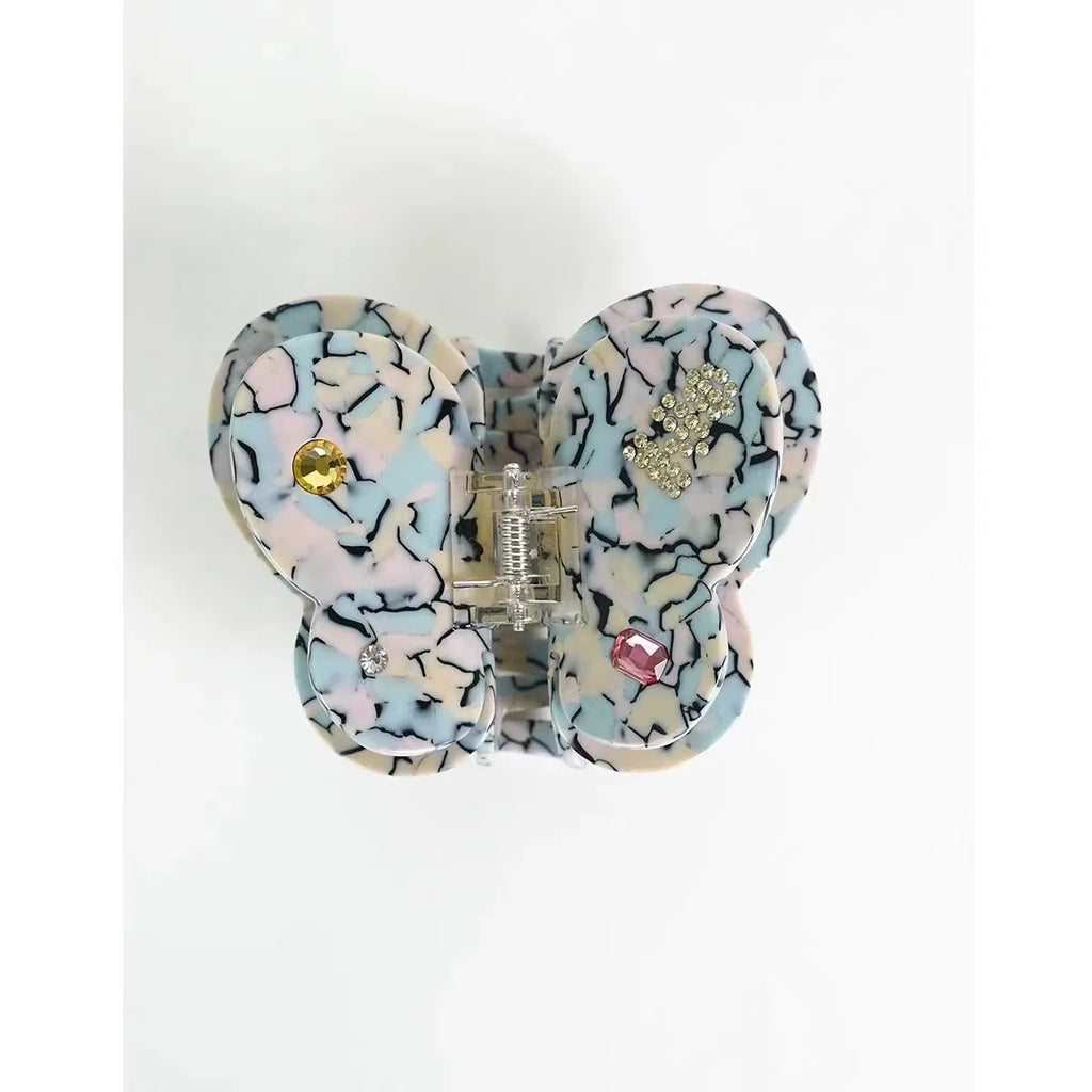 Vintage Geometric Butterfly Hair Clip for Women