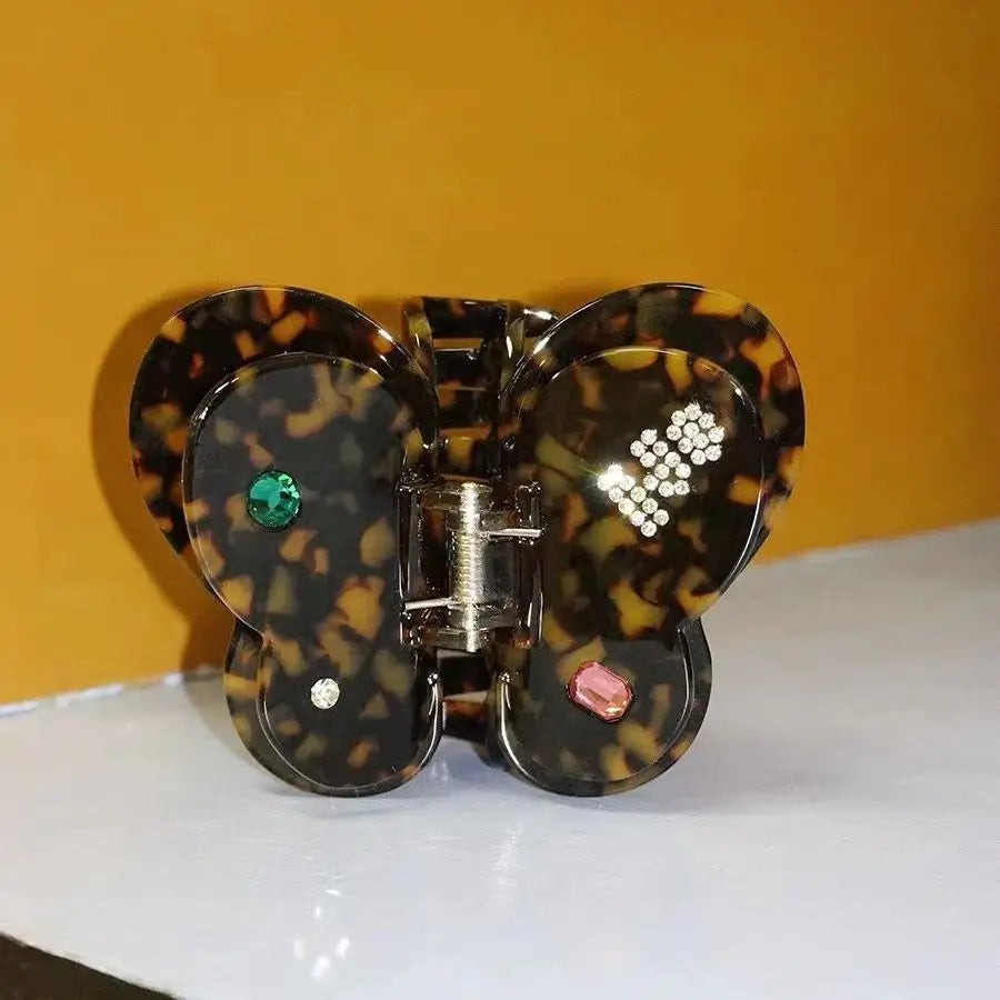 Vintage Geometric Butterfly Hair Clip for Women