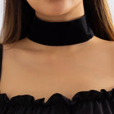 Velvet Choker Necklace Goth Chains Kpop Jewelry Collier Femme