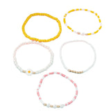 Bohemia Candy Beaded Bracelet Set for Girls 5Pcs