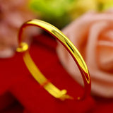 Slidable Printed Women's Bangles, Yellow Wedding Engagement Jewelry