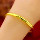 Slidable Printed Women's Bangles, Yellow Wedding Engagement Jewelry