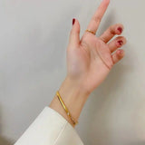 Titanium Steel Square Bracelet for Women