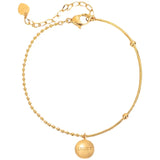Titanium Steel LOVE Bean Anklet Gift for Women