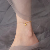 Titanium Steel LOVE Bean Anklet Gift for Women
