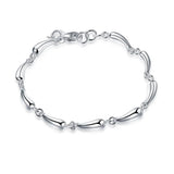 925 Silver Tear Waterdrop Couple Lady Bracelet Charm