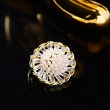 Stylish Sunflower Pearl Brooch Pin for Shirts, Cardigans - Small Size