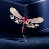 Dragonfly Silk Scarf Buckle Brooch for Women