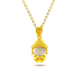 14K Buddha Pendant Hetian Jade Jewelry for Women Children Birthday