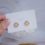 Micro Inlaid Cubic Zircon Earrings Romantic Jewelry