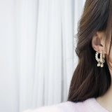 Micro Inlaid CZ Drop Earrings Wedding Jewelry for Bridal