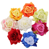 Big Rose Flower Brooch Cloth Art Lapel Pins Dress Suit Corsage Wedding Jewelry