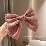 Fabric Yarn Large Bow Hairpins Hair Accessories