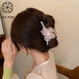 Flower Hair Claw Big Catch Clip for Girls Hair Clip