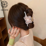 Flower Hair Claw Big Catch Clip for Girls Hair Clip