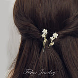Flower Opal Pearl Hairpins Girls Hair Clips Barrettes Accessories