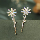 Flower Opal Pearl Hairpins Girls Hair Clips Barrettes Accessories