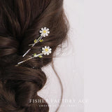 Flower Opal Pearl Hairpins Girls Hair Clips Barrettes Accessories