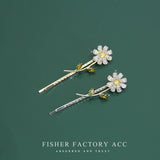 Flower Opal Pearl Hairpins Girls Hair Clips Barrettes Accessories