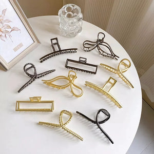Geometric Shark Hair Claw Clip for Women