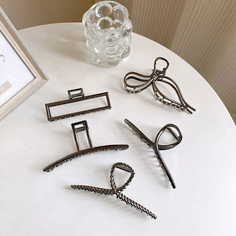 Geometric Shark Hair Claw Clip for Women