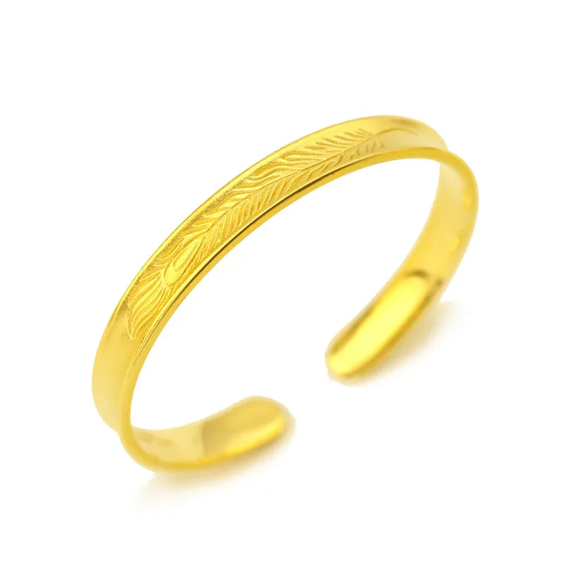 14k Yellow Bracelet Jewelry for Women Wedding Engagment Bangles