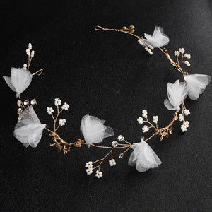 Pearl Headband for Women Bride Wedding Hair Jewelry