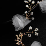 Pearl Headband for Women Bride Wedding Hair Jewelry