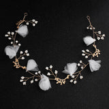 Pearl Headband for Women Bride Wedding Hair Jewelry